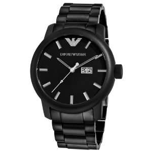   Classic Matte Black Stainless Steel Watch Emporio Armani Watches