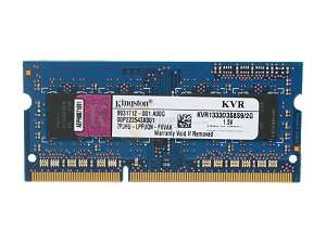   DDR3 1333 Unbuffered System Specific Memory Model KVR1333D3S8S9/2G