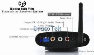 home 2.4G Wireless Audio Video AV Transmitter Receiver  