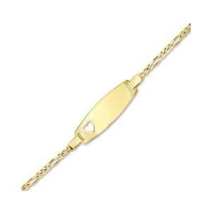   Childs 10K Gold ID Chain Bracelet   5.5 GOLD BABY BRACELETS Jewelry