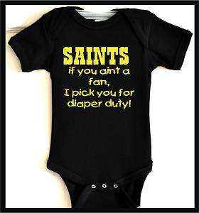 gb saints baby onsie kid shirt toddler new orleans gear  