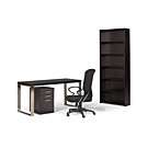   Piece Set (Desk, Chair, File Cabinet and Bookcase without Doors