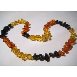   Baby BoutiqueTM Baltic Amber Teething Necklace   Rainbow Chips Baby
