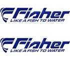 TRACKER FISHER 48228 BLUE BOAT DECAL STICKER (PAIR)