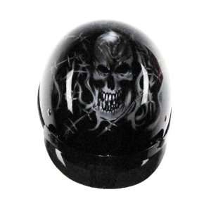  Vega XTA Barbed Skull Graphic X Small Half Helmet 