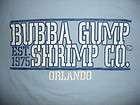 Bubba Gump Shrimp Co Orlando Adult Size Small T Shirt Blue