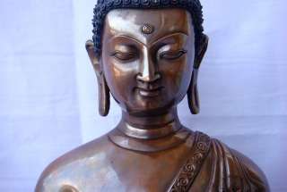 03 Shakyamuni Buddha Statue, Finely Carved 14 H  
