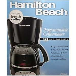 Hamilton Beach 10 cup Digital Programmable Coffee Maker, Black  