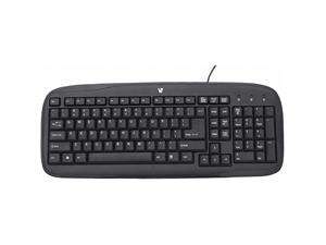    6N6 Black 103 Normal Keys PS/2 Wired Standard Keyboard   Keyboards