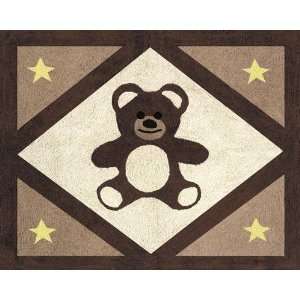  Chocolate Teddy Bear Accent Floor Rug Baby