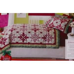  Better Homes & Gardens Twin Bed Christmas Quilt Sham Set 