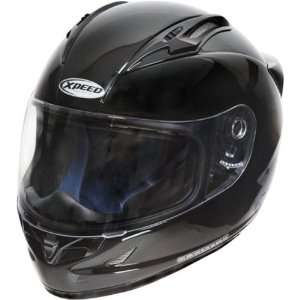   Solid XF705 Street Bike Racing Motorcycle Helmet   Black / X Small