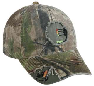 APG™ HD Realtree Camo Archery Hunting Cap / Hat w/ Bow Sight Logo 