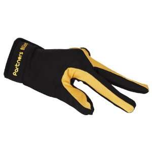  Yellow Black 3 Finger Billiard Glove: Sports & Outdoors