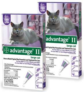  MONTH Advantage II Flea Control Large Cat (for cats over 9 lbs) PURPLE