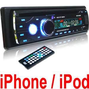 In Dash Car DVD CD Stereo Player AM FM SD USB iPhone Aux Detachable 