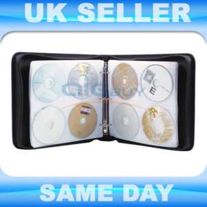 500 X CD DVD STORAGE CASE HOLDER NYLON WALLET BLACK  