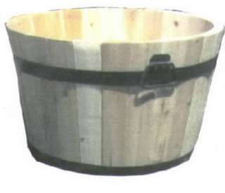 17 x 24 Natural Cedar Barrel Planter 100% Natural Kiln Dried Cedar 3 