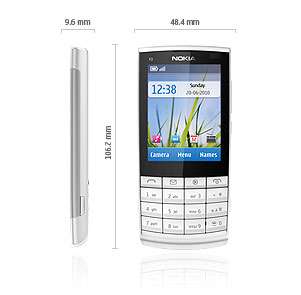 NokiaX3 02 Touch/Type Cell Phone,New, Unlocked,5MP,WiFi 6438158270787 