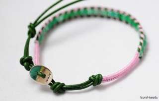   Aventurine Beads Chan Luu Style Handmade Woven Leather Bracelet #1202