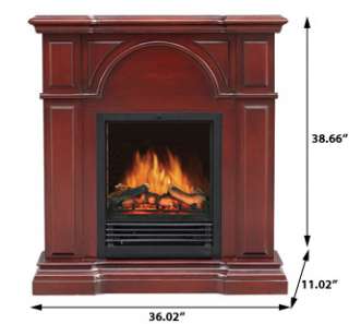 VENT FREE ELECTRIC HEATER CORNER FIREPLACE MANTEL WALL  