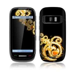  Nokia C7 Decal Skin   Abstract Gold 
