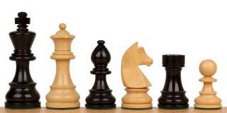 German Staunton Ebonized Chess Set 3.75 King  