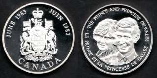 1983 RCM Silver Medal ~ Prince Charles & Princess Diana  