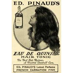 1902 Ad Ed Pinaud French Carnation Pink Perfume Hair Tonic 