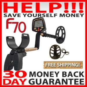 Fisher F70 Metal Detector with 2 Search Coils 089723999501  