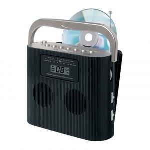  Jensen CD 470BK Portable Stereo Compact Disc Player with 