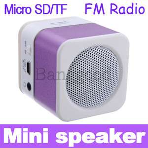 Mini Speaker Music Player FM Radio USB Micro SD/TF For  PC iPod 