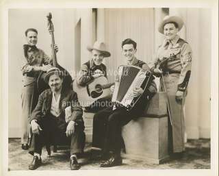 Hill billy country folk music band fun antique photo  