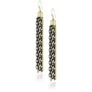  Jessica Simpson Caitlyn Silver Chain Earrings: Jewelry