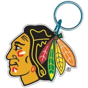  Chicago Blackhawks Official Logo Acrylic Key Ring: Sports 