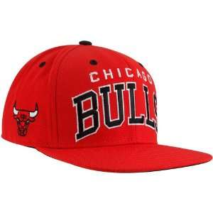  adidas Chicago Bulls Red Arch Snapback Adjustable Hat 