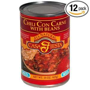 Casa Fiesta Chili, Beans, 15 Ounce (Pack Grocery & Gourmet Food