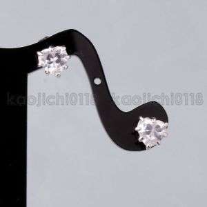  18K GP Cute Clear Crystal Earrings 84860  