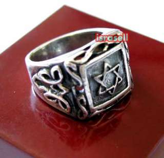   Sterling Silver STAR OF DAVID RING Seal of Solomon Jewish Jewelry Gift