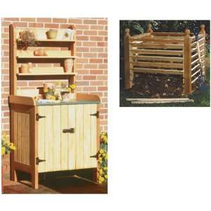 Potting Table and Compost Bin Woodworking Plans (Woodworking Plan)