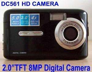 TFT LCD 4X ZOOM HD 8MP Digital Camera Camcorder+1GB SD CARD/BLACK 