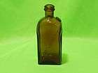 Antique Dar Lachs Brown Glass Distillery Liquor Bottle 