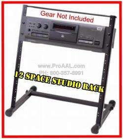 Pro 12 Space 19 Studio Recording Table Top Rack Stand  