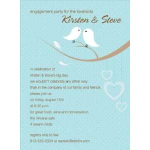  Love Birds Bali Couples Shower Invitation