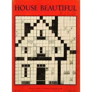  1925 Cover Crossword Puzzle Game House Beautiful Garden Answer 