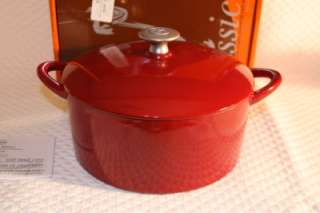   Enameled Cast Iron Covered Dutch Oven, 4 Qt. Round 732316743998  