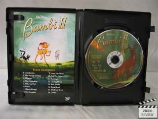 You will be receiving ONE DVD of the second edition of Bambi.
