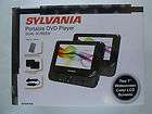 Sylvania SDVD8732 Portable DVD Player w/Dual Screens, Case 