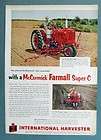 1953 IH Farmall Tractor Ad PLANT FAST AND ACCURATELY WITH A FARMALL 