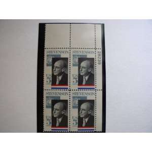  US 1965 Postal Stamps, Adlai Stevenson, S# 1275, PB of 4 5 